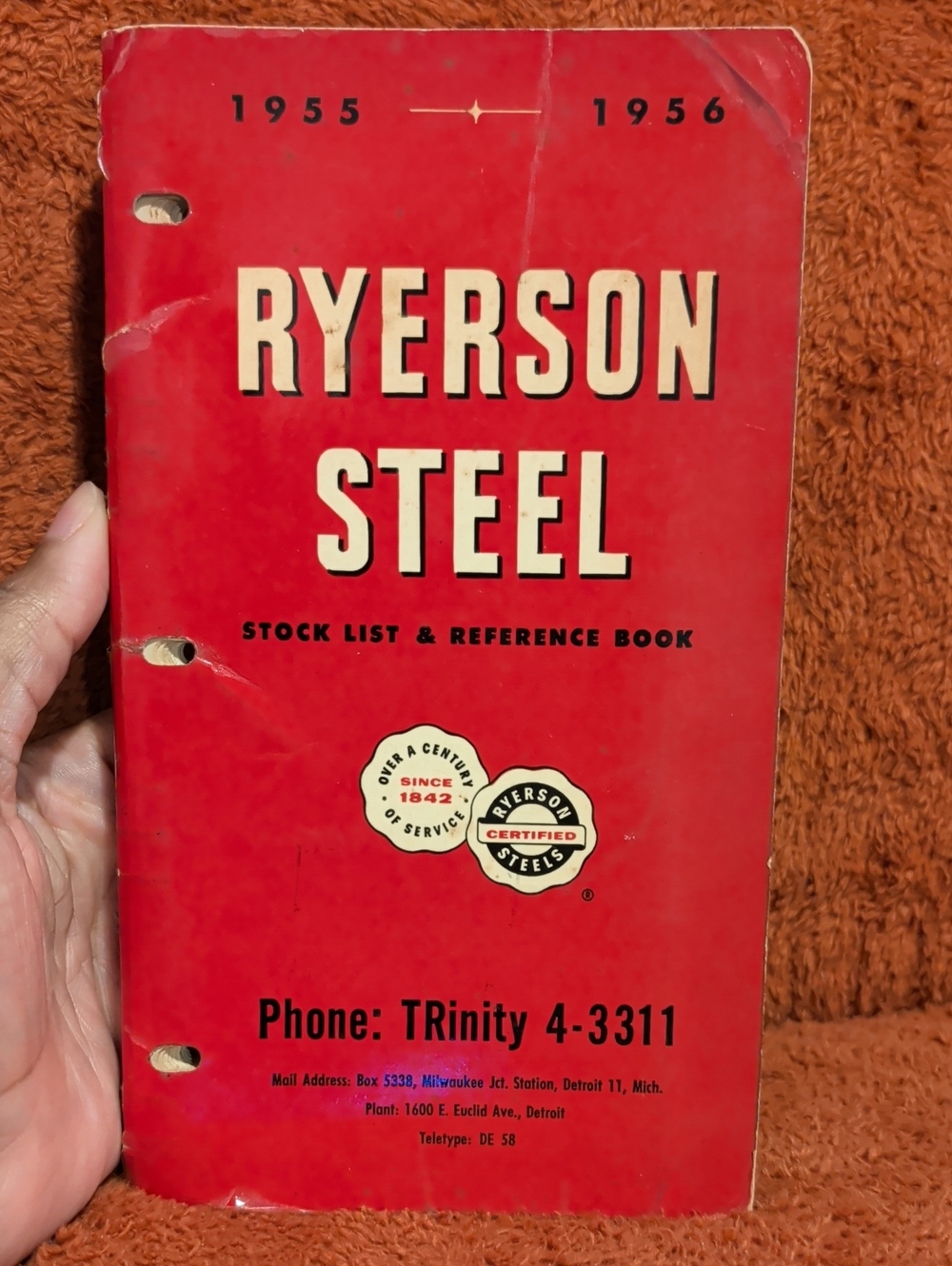 Ryerson Steel Stock List & Reference Book